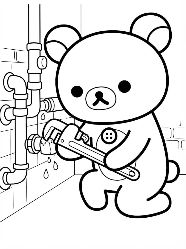 Zeichne Rilakkuma kostenlos druckbare