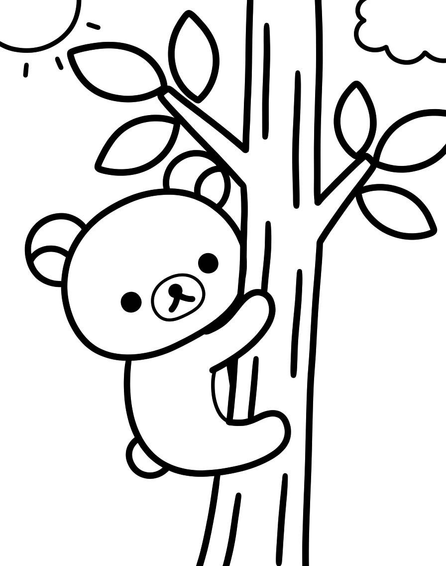 Zeichne Rilakkuma kostenlos druckbare einfach