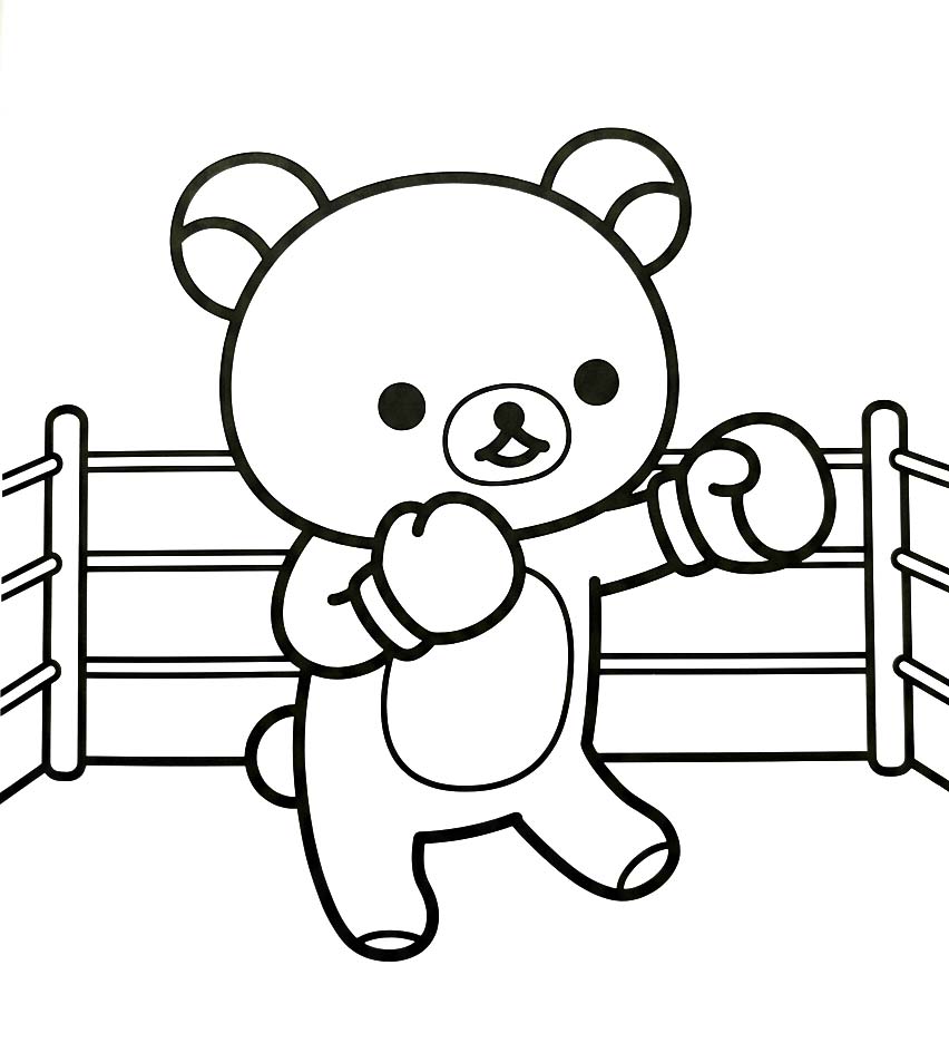 Zeichne Rilakkuma kostenlos druckbare schlicht