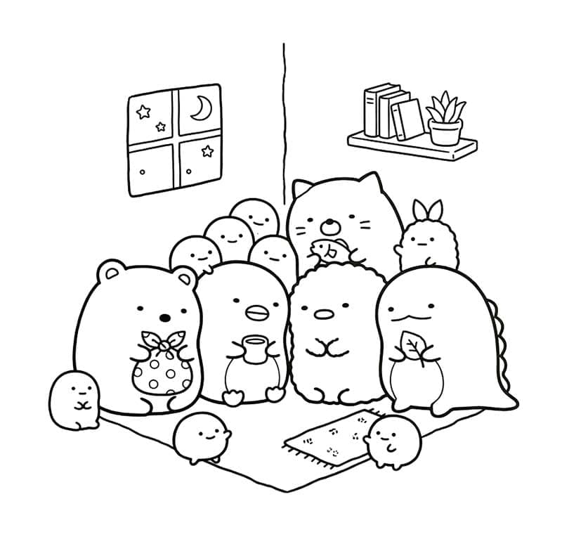 Zeichne Sumikko Gurashi
