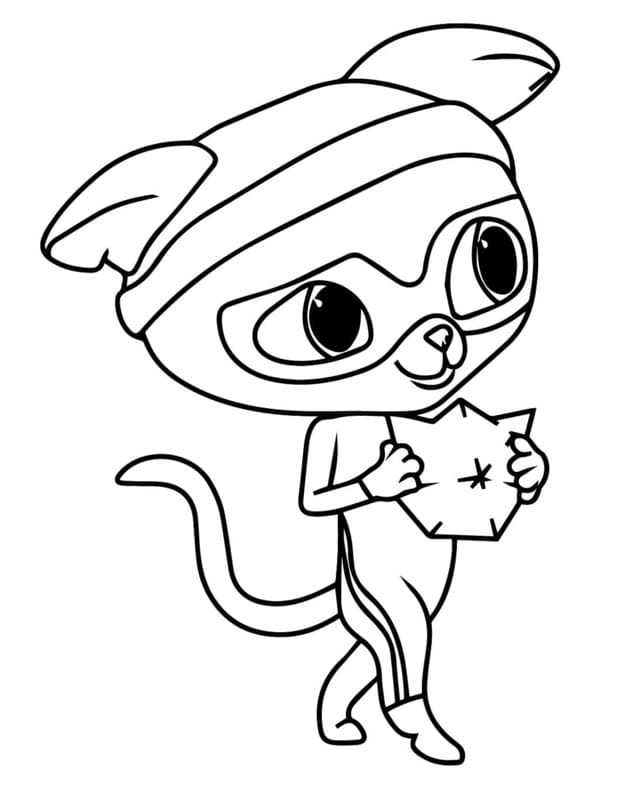 Zeichne Superkitties basisch