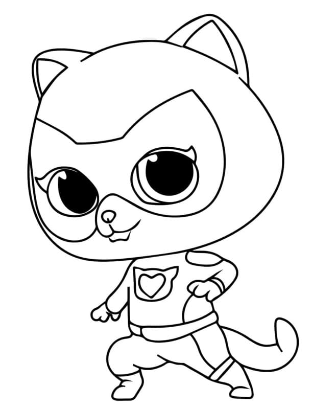 Zeichne Superkitties für Kinder