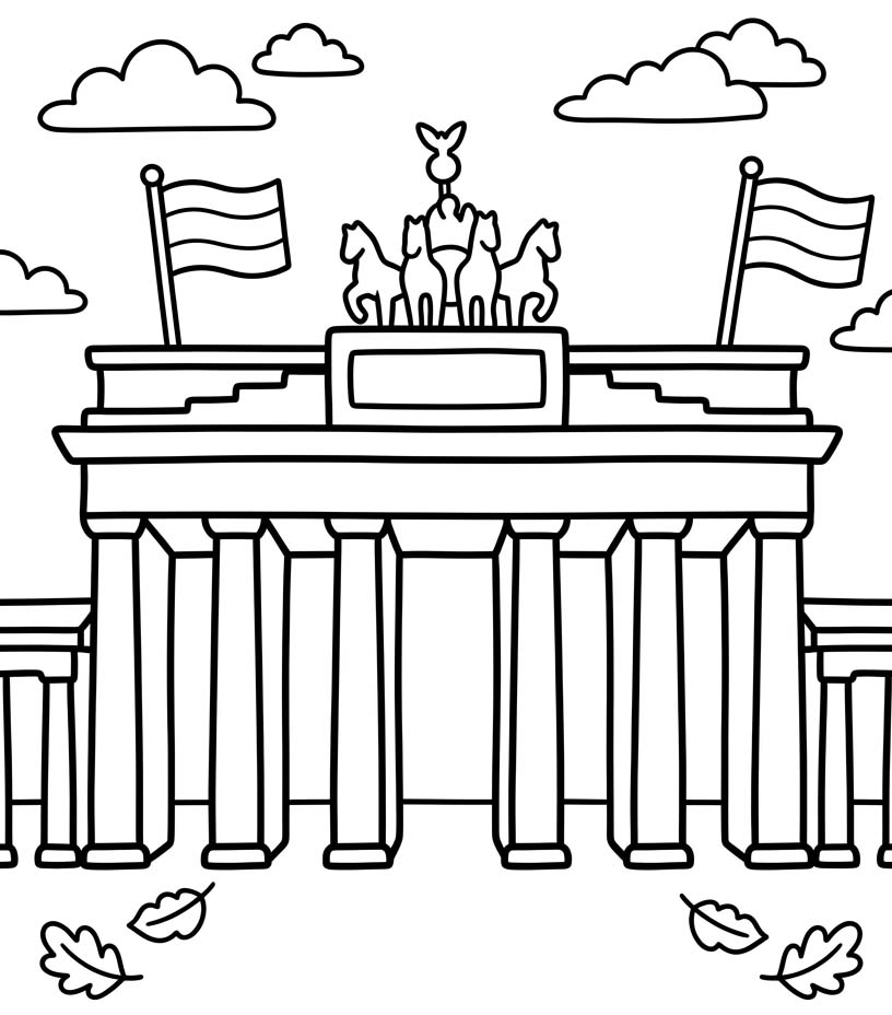 Zeichne Tag der Deutschen Einheit druckbare