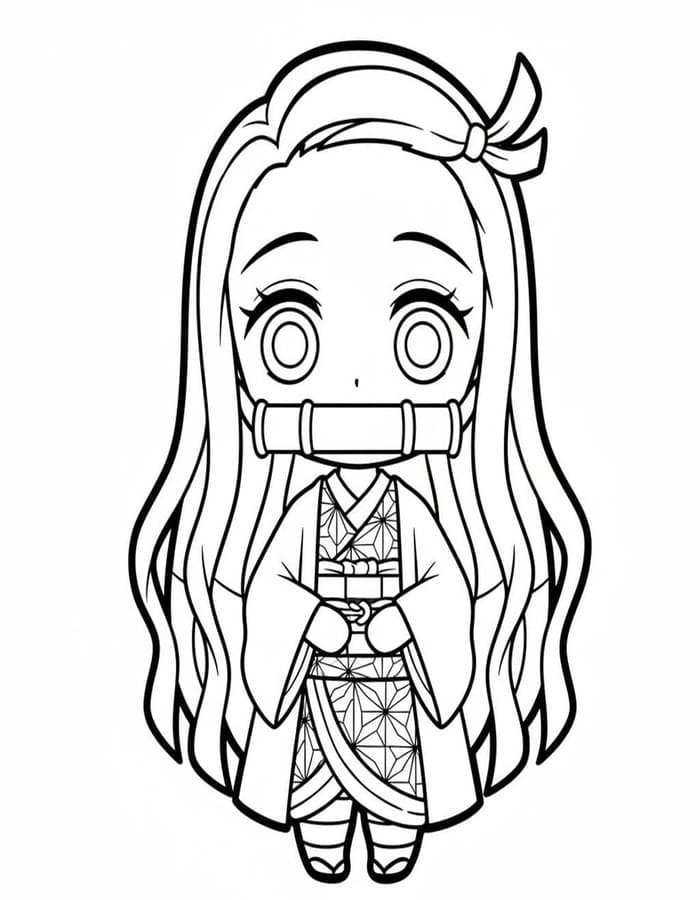 Chibi kostenlos druckbare einfach