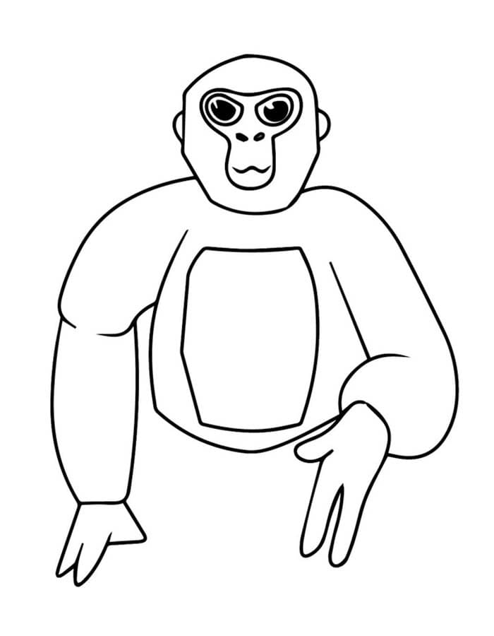 Druckbare Gorilla Tag