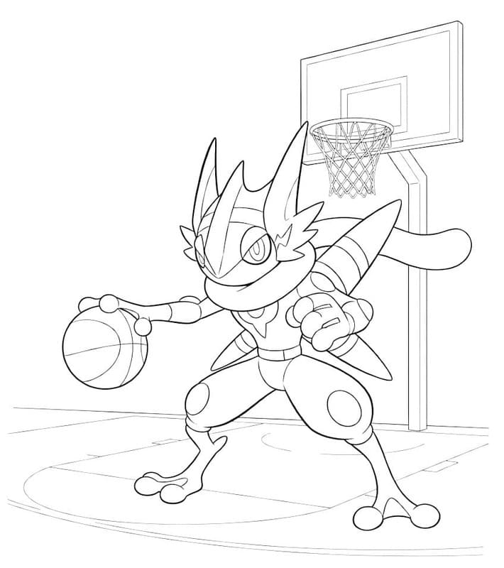 Druckbare Greninja