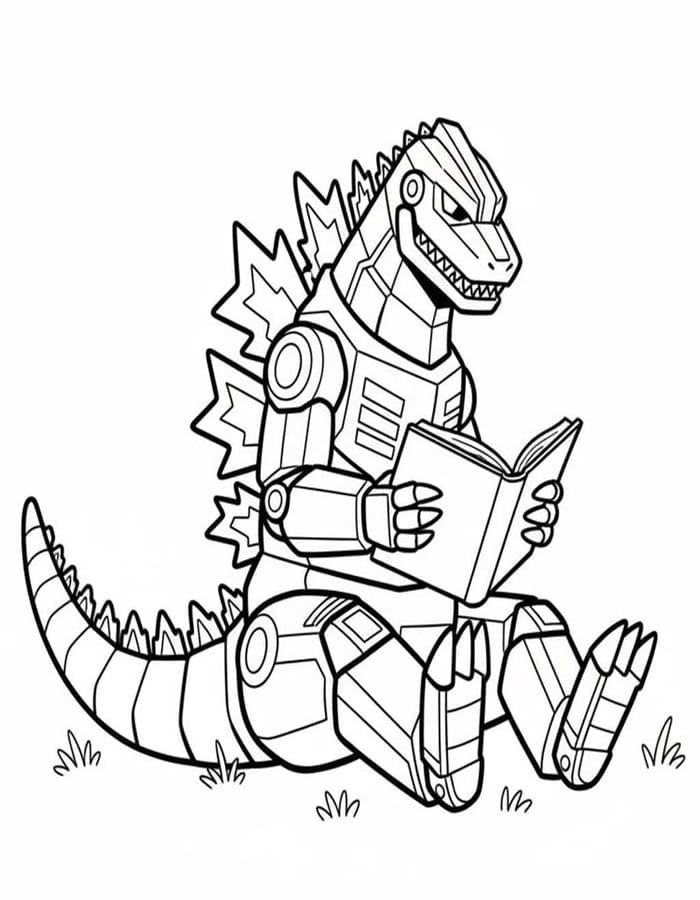 Druckbare Mechagodzilla
