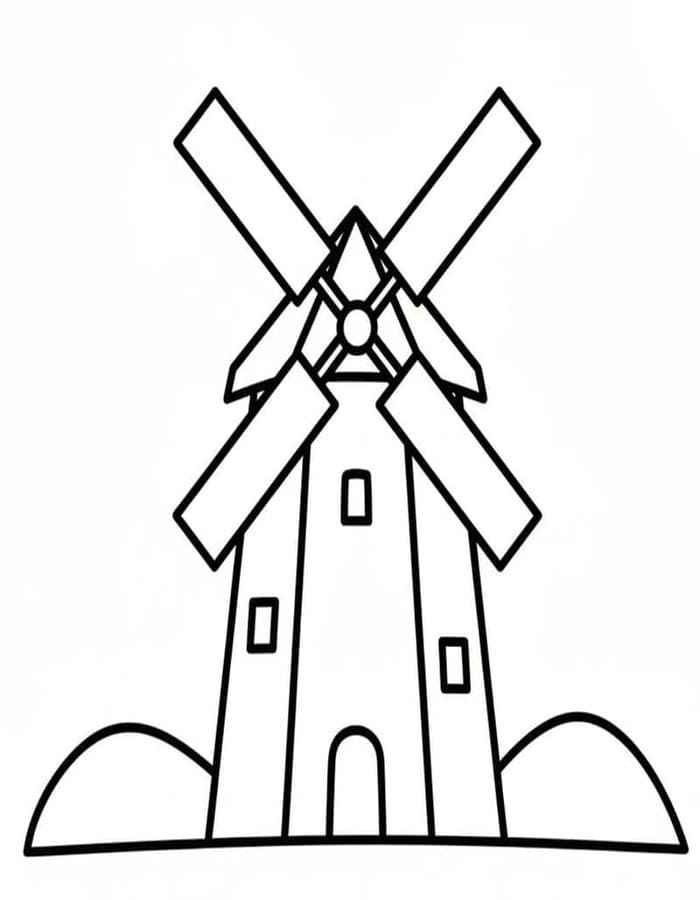 Druckbare Windmühle
