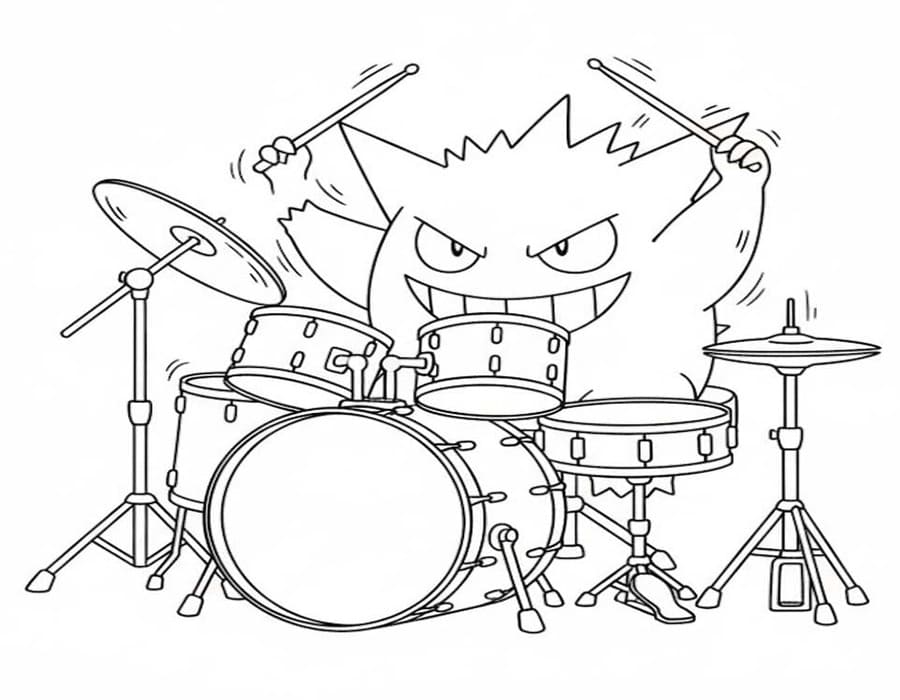 Gengar druckbare basisch