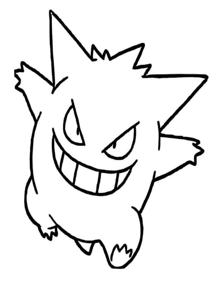 Gengar druckbare einfach
