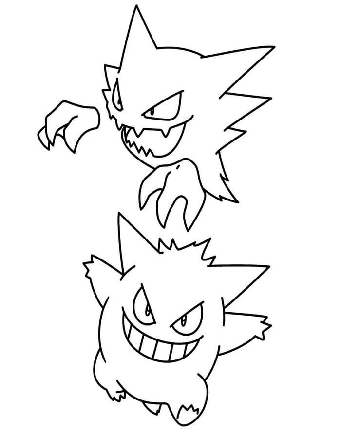 Gengar kostenlos druckbare