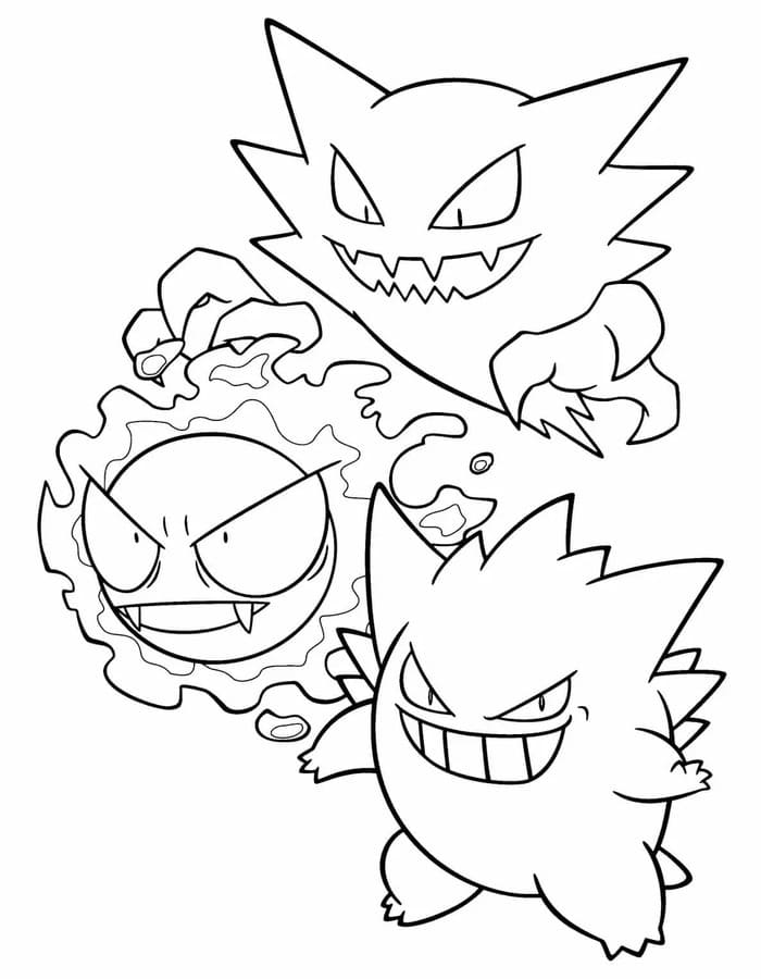 Gengar kostenlos druckbare schlicht