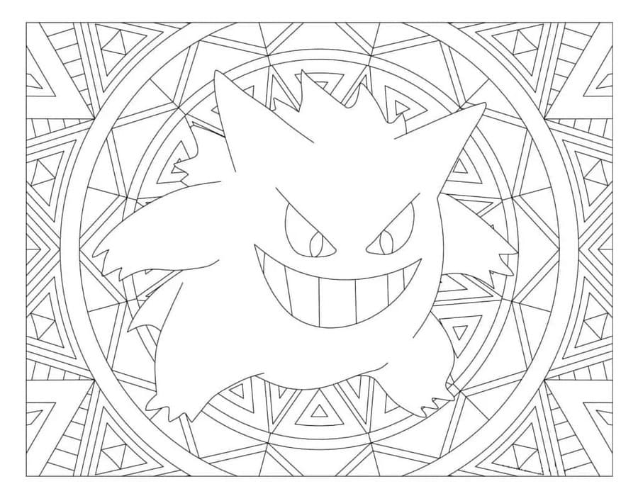 Gengar kostenlos für Kinder