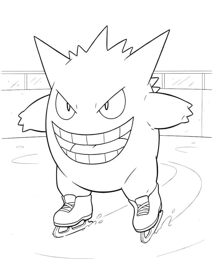 Gengar zum Ausdrucken für Kinder