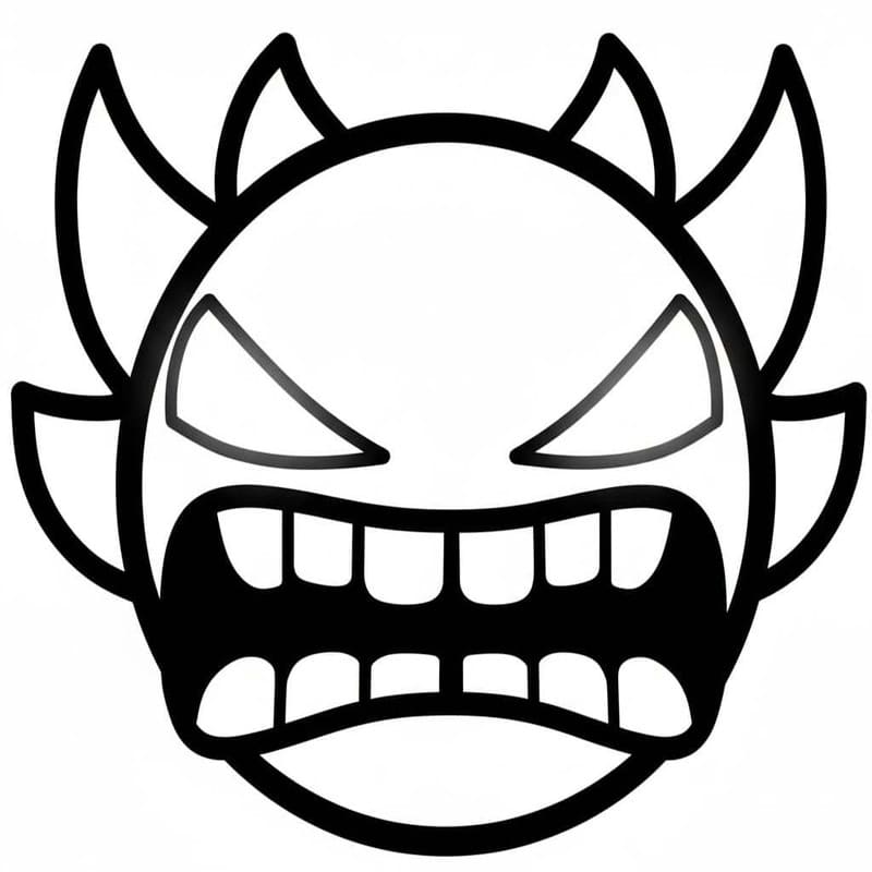 Geometry Dash druckbare einfach