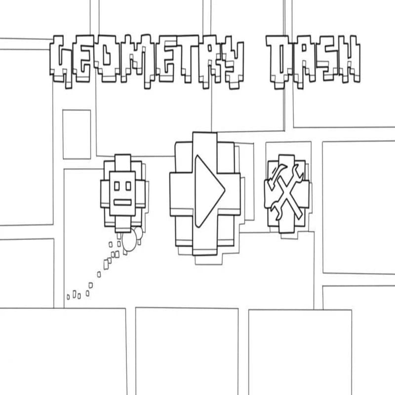 Geometry Dash kostenlos druckbare