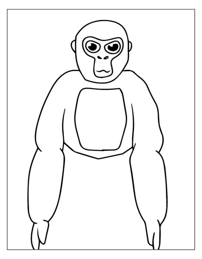 Gorilla Tag druckbare basisch