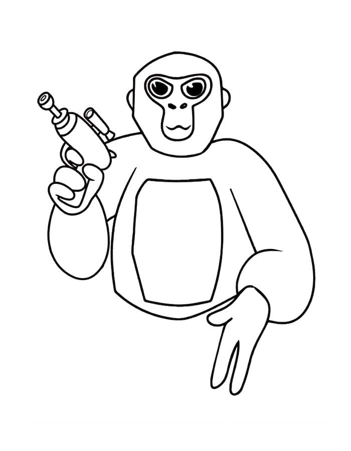 Gorilla Tag kostenlos druckbare