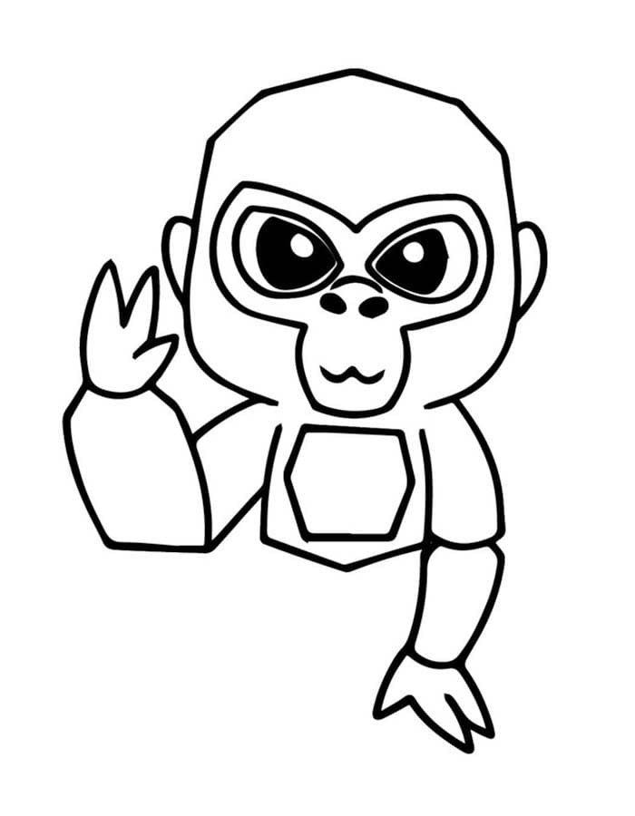 Gorilla Tag kostenlos druckbare für Kinder