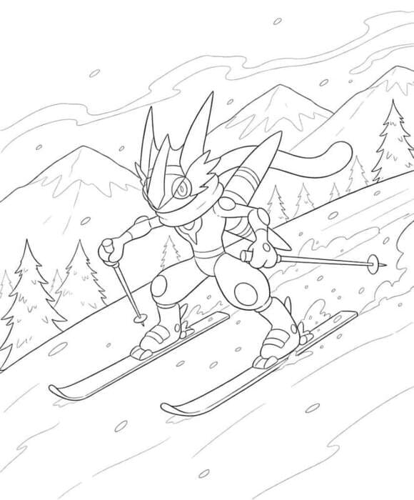 Greninja druckbare
