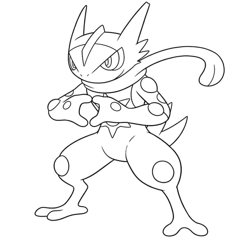 Greninja kostenlos druckbare basisch