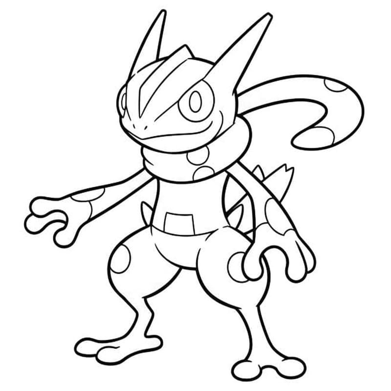 Greninja kostenlos druckbare schlicht