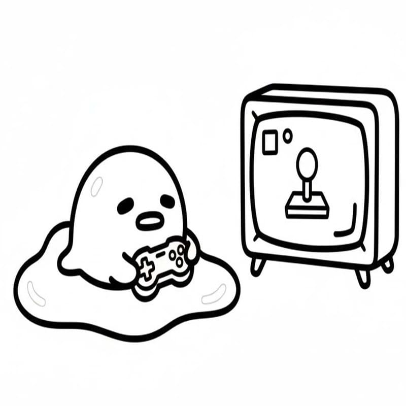 Gudetama druckbare basisch