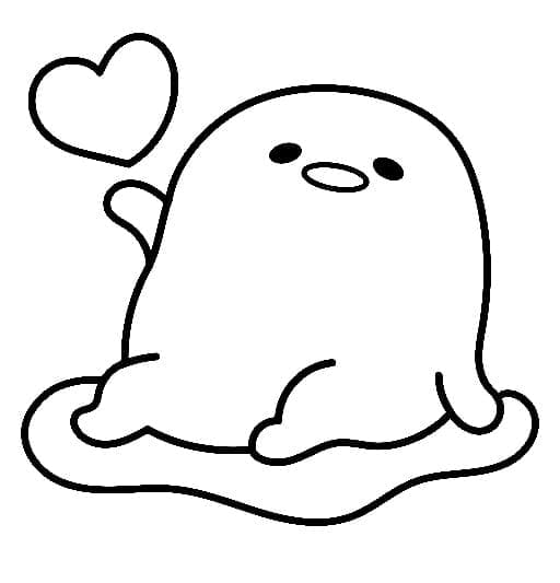 Gudetama druckbare einfach
