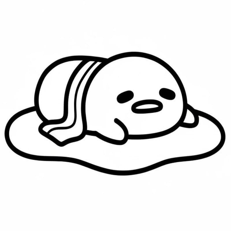 Gudetama druckbare für Kinder