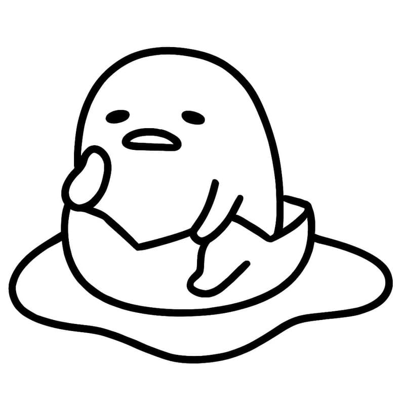 Gudetama kostenlos druckbare schlicht