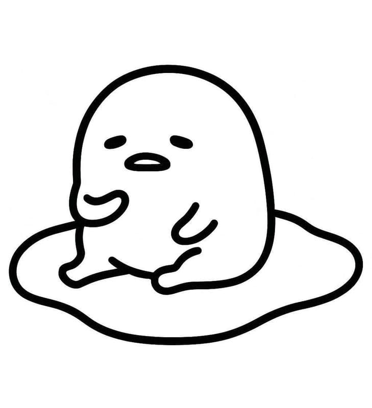 Gudetama zum Ausdrucken für Kinder