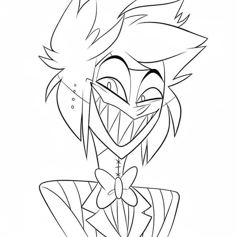 Hazbin Hotel druckbare einfach