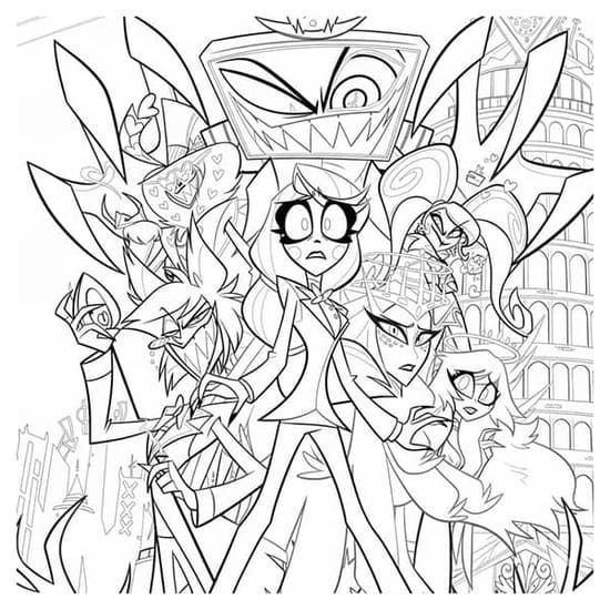 Hazbin Hotel zum Ausdrucken