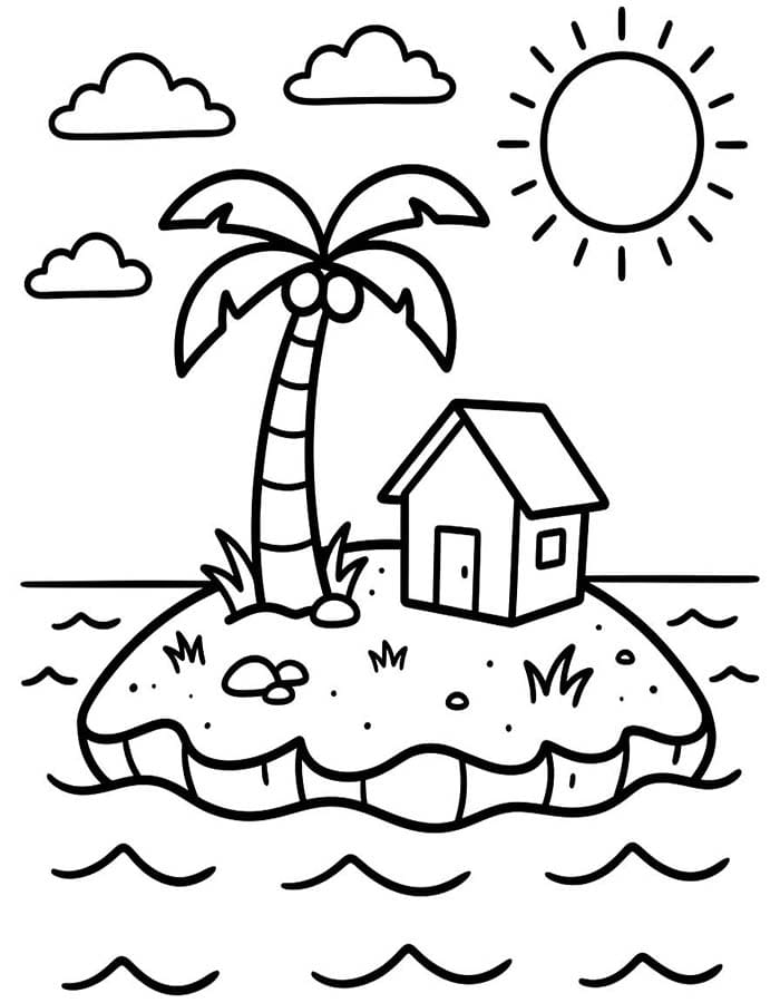 Insel druckbare einfach