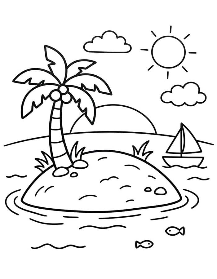 Insel kostenlos druckbare