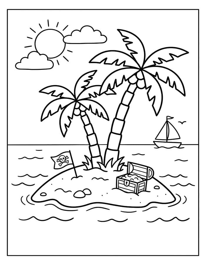 Insel kostenlos druckbare für Kinder