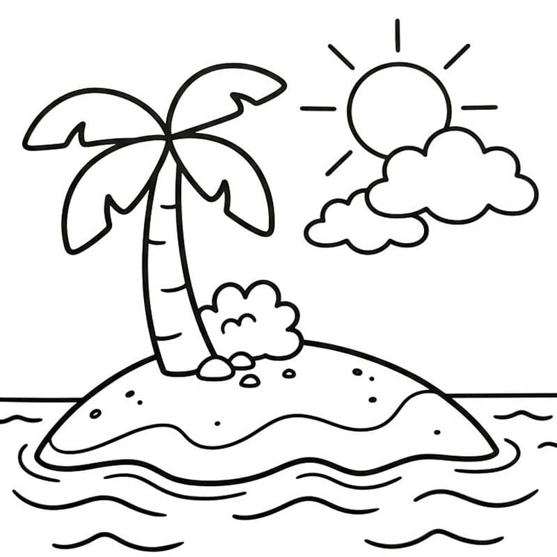 Insel kostenlos schlicht