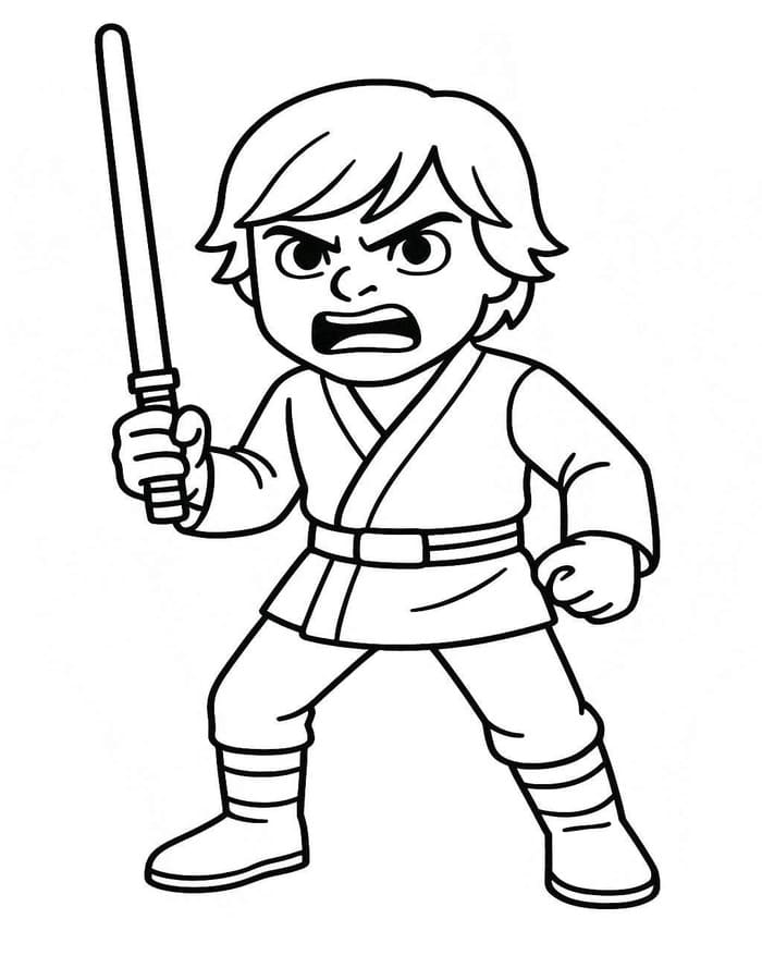 Luke Skywalker druckbare für Kinder