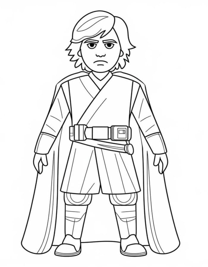 Luke Skywalker druckbare schlicht