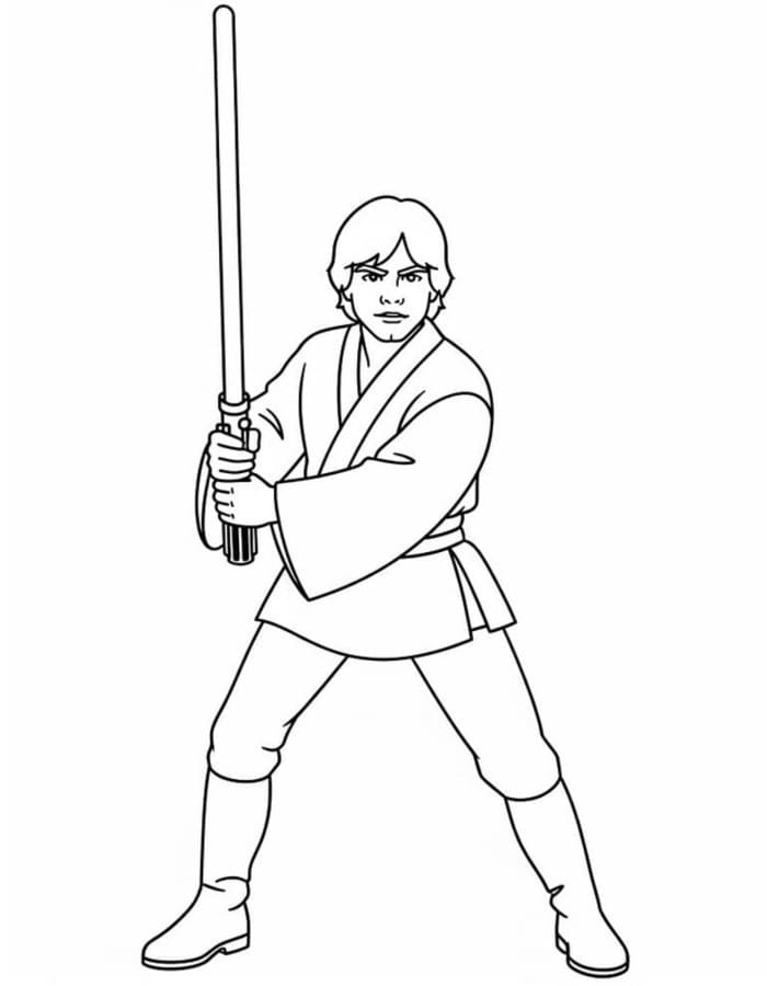 Luke Skywalker kostenlos druckbare schlicht