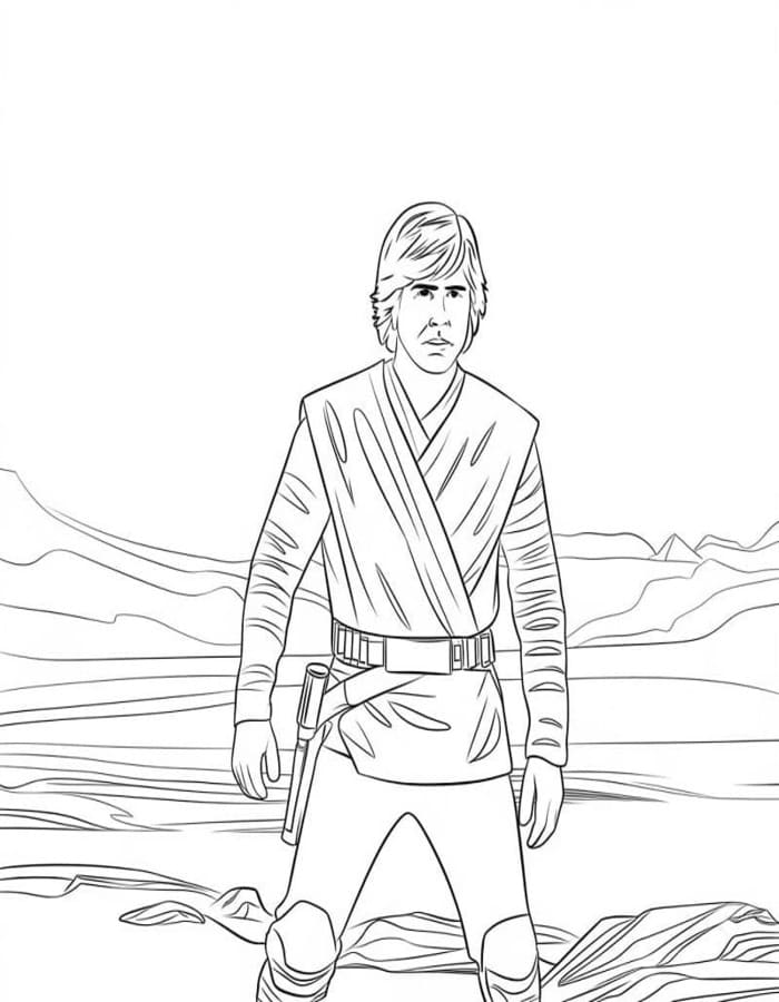 Luke Skywalker kostenlos schlicht