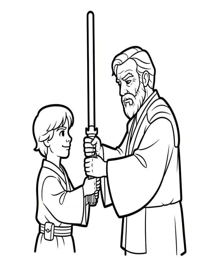 Luke Skywalker zum Ausdrucken