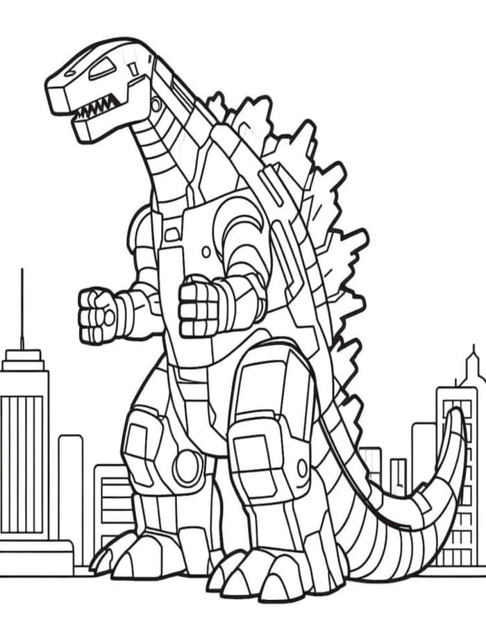 Mechagodzilla druckbare für Kinder