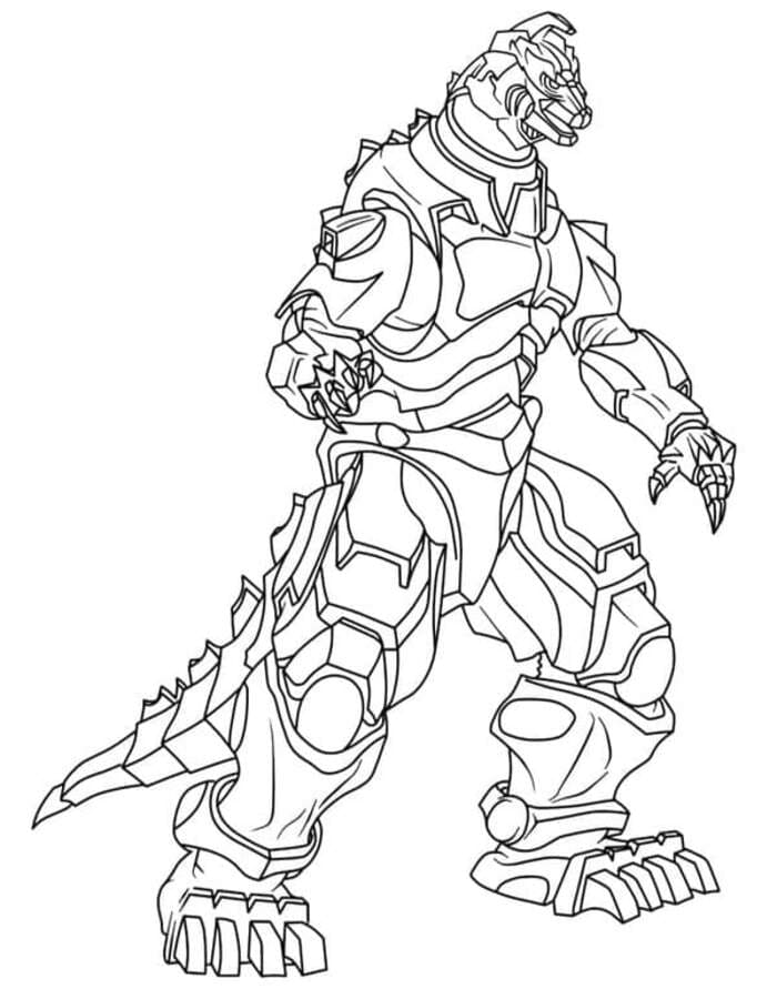 Mechagodzilla kostenlos druckbare
