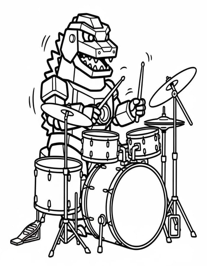 Mechagodzilla kostenlos druckbare basisch