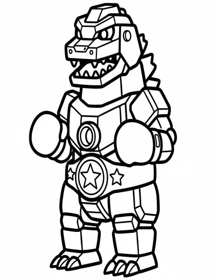 Mechagodzilla zum Ausdrucken