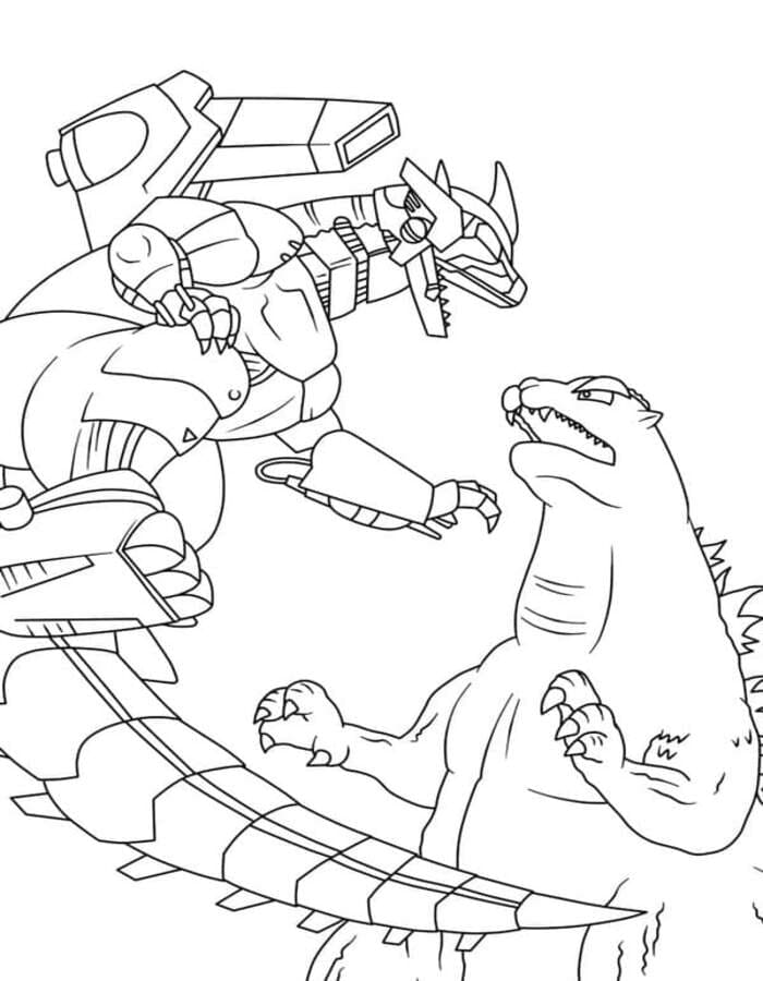 Mechagodzilla zum Ausdrucken für Kinder