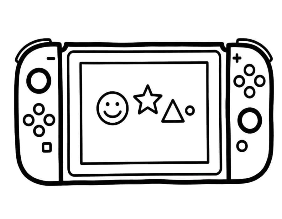 Nintendo Switch druckbare schlicht