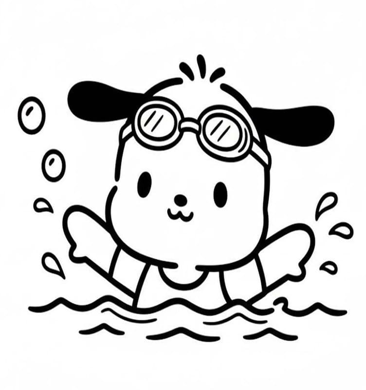 Pochacco druckbare basisch