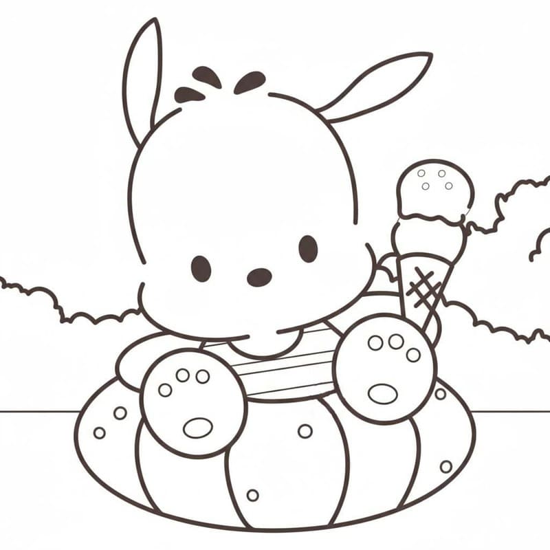 Pochacco kostenlos druckbare einfach